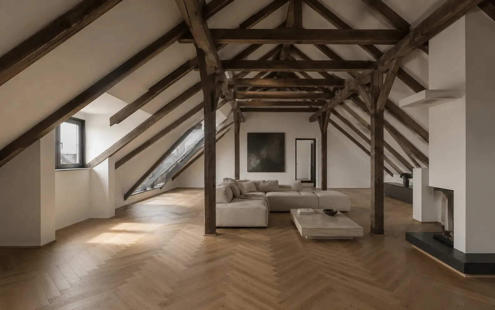 Kaiserdamm 102 — Loft mit Sichtbalken